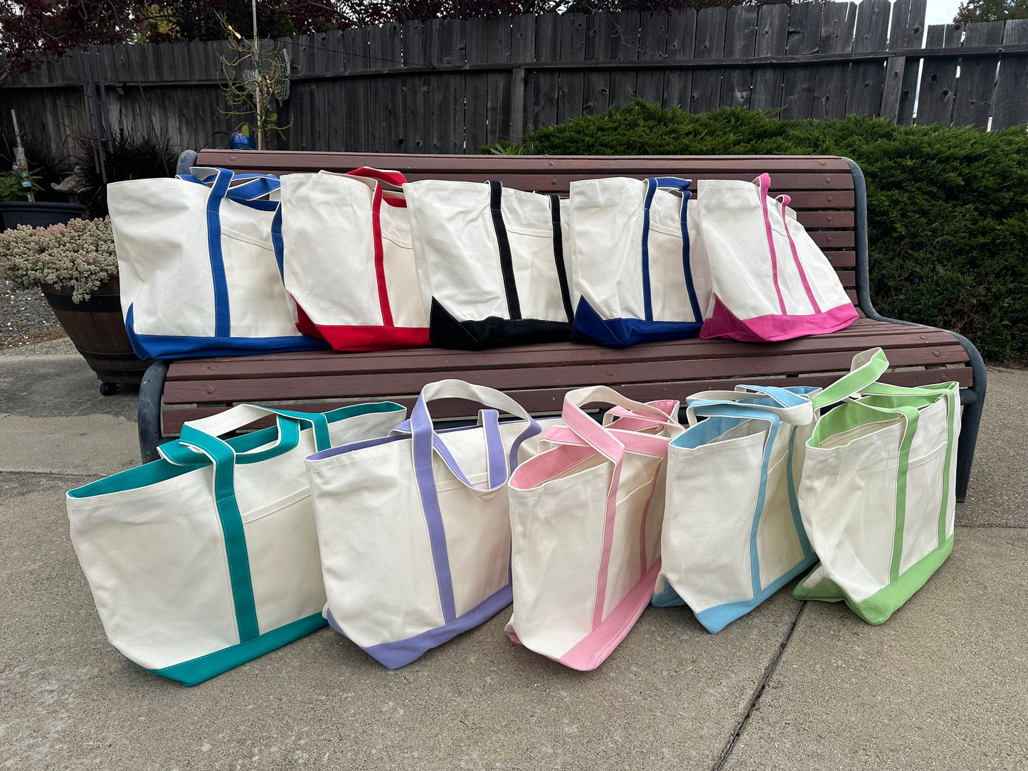 RTS • Wholesale XL Canvas Tote