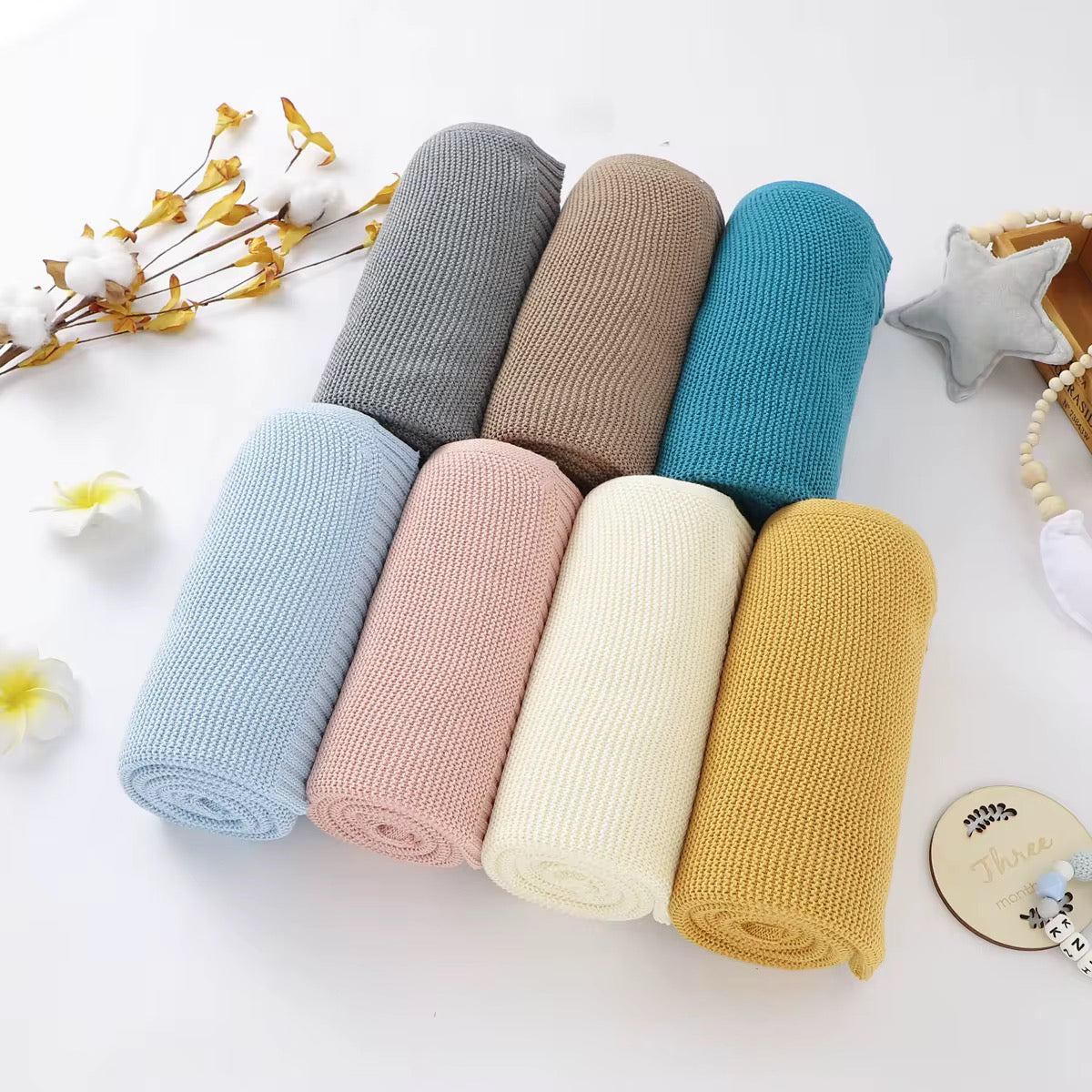 RTS • Wholesale Knit Baby Blanket
