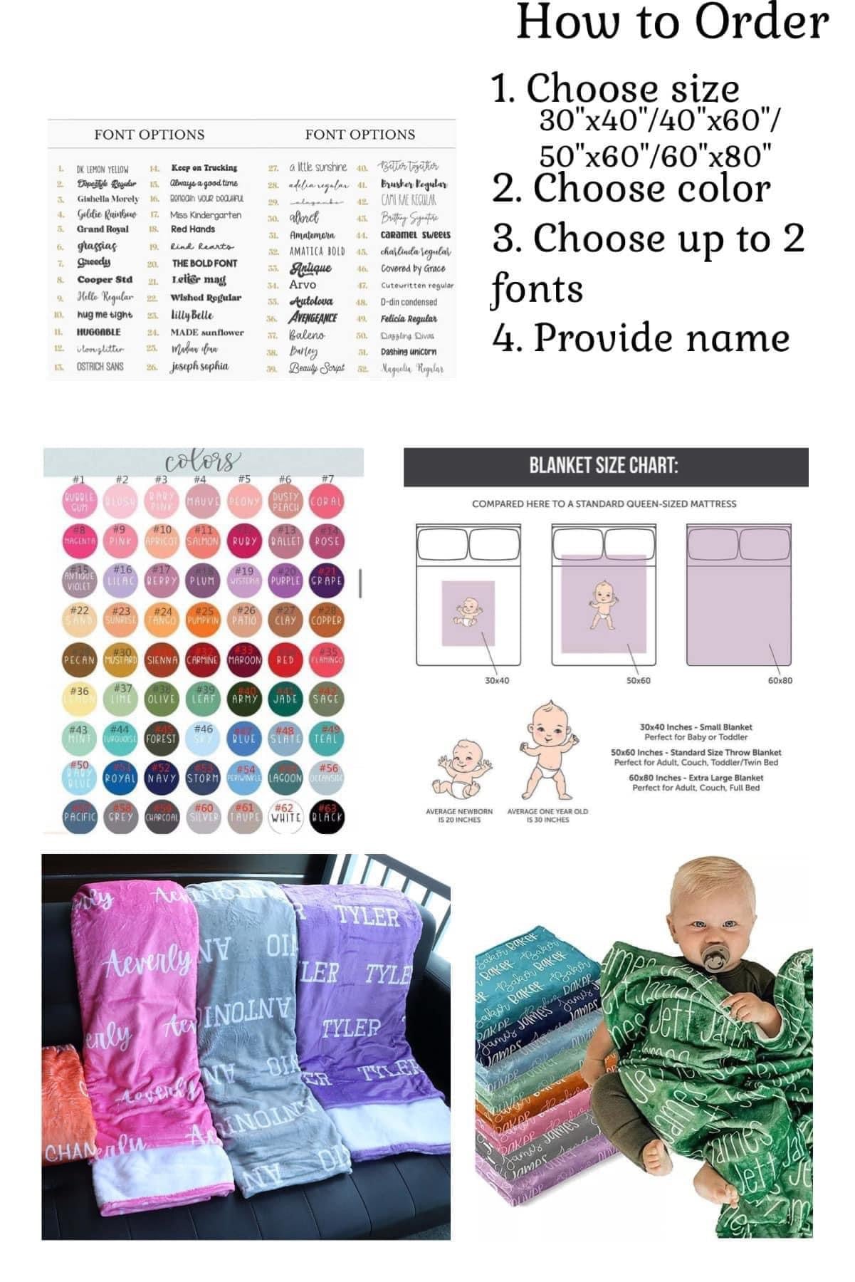 Wholesale Name Blanket Pre-Order