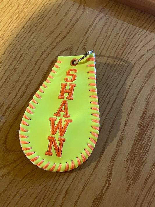 Softball Keychain