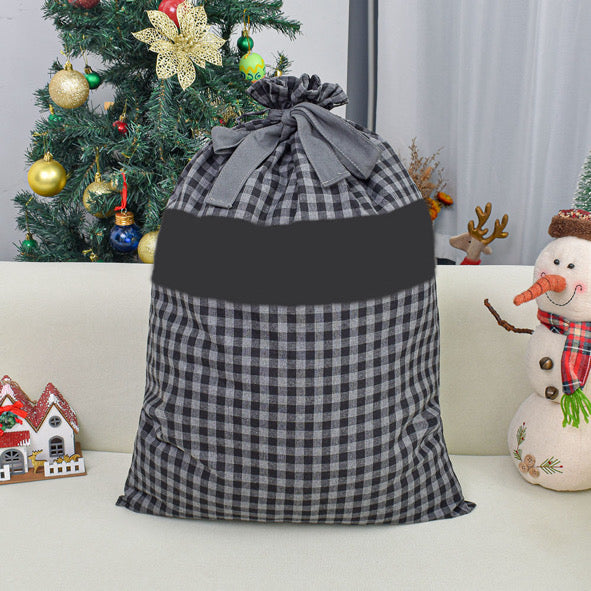 RTS • Wholesale Gingham Santa Sack & Stockings