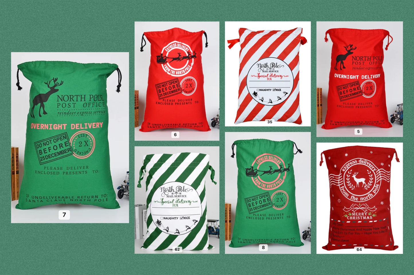 *Preorder* Wholesale Personalized Santa Sack