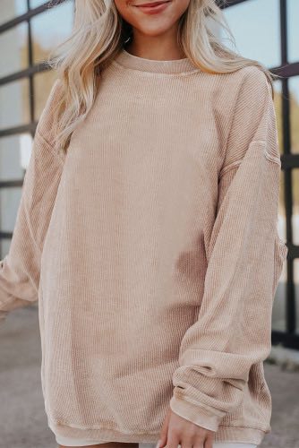 *Preorder* Wholesale Women's Oversized Corduroy Sweatshirt