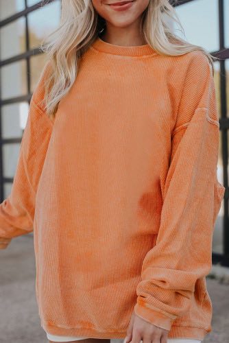 *Preorder* Wholesale Women's Oversized Corduroy Sweatshirt