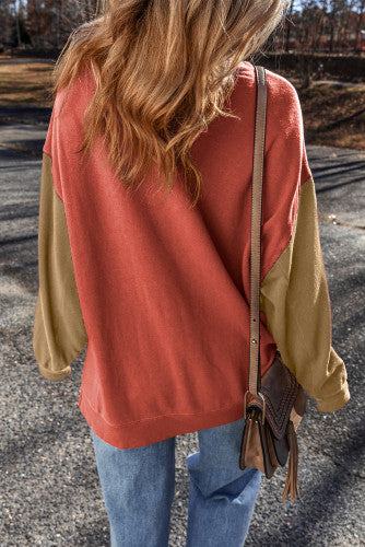 *Preorder* Wholesale Women's Two-Tone Drop Shoulder Sweatshirt