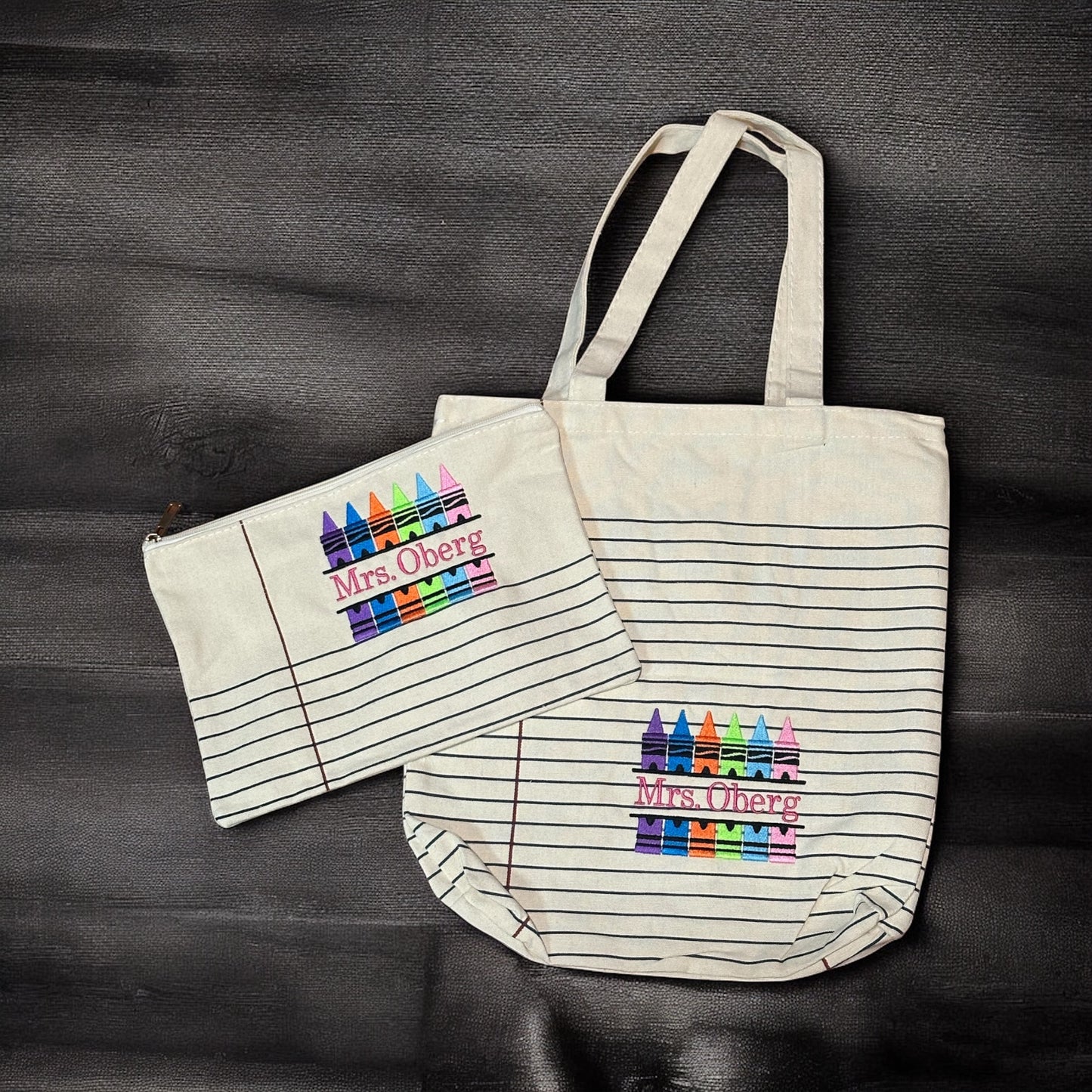 RTS • Wholesale Notepad Tote & Cosmetic Bag