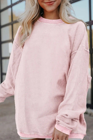 *Preorder* Wholesale Women's Oversized Corduroy Sweatshirt