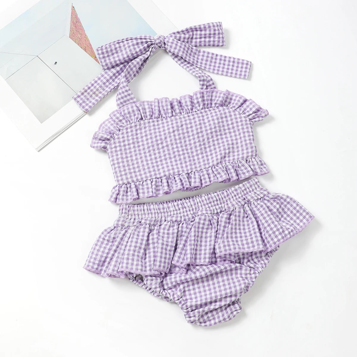 RTS• Wholesale Two Piece Seersucker Swimwear