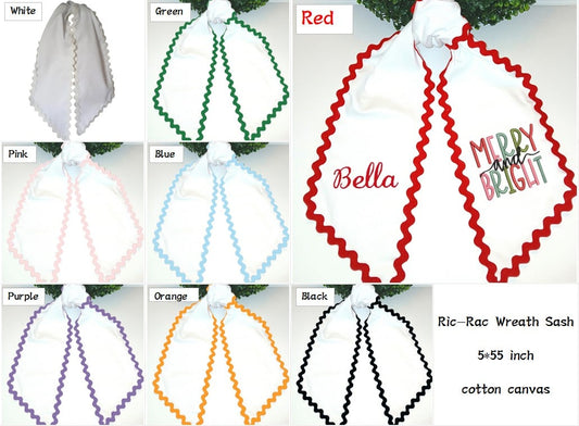 *PREORDER* Wholesale Ric Rac Trimmed Sash