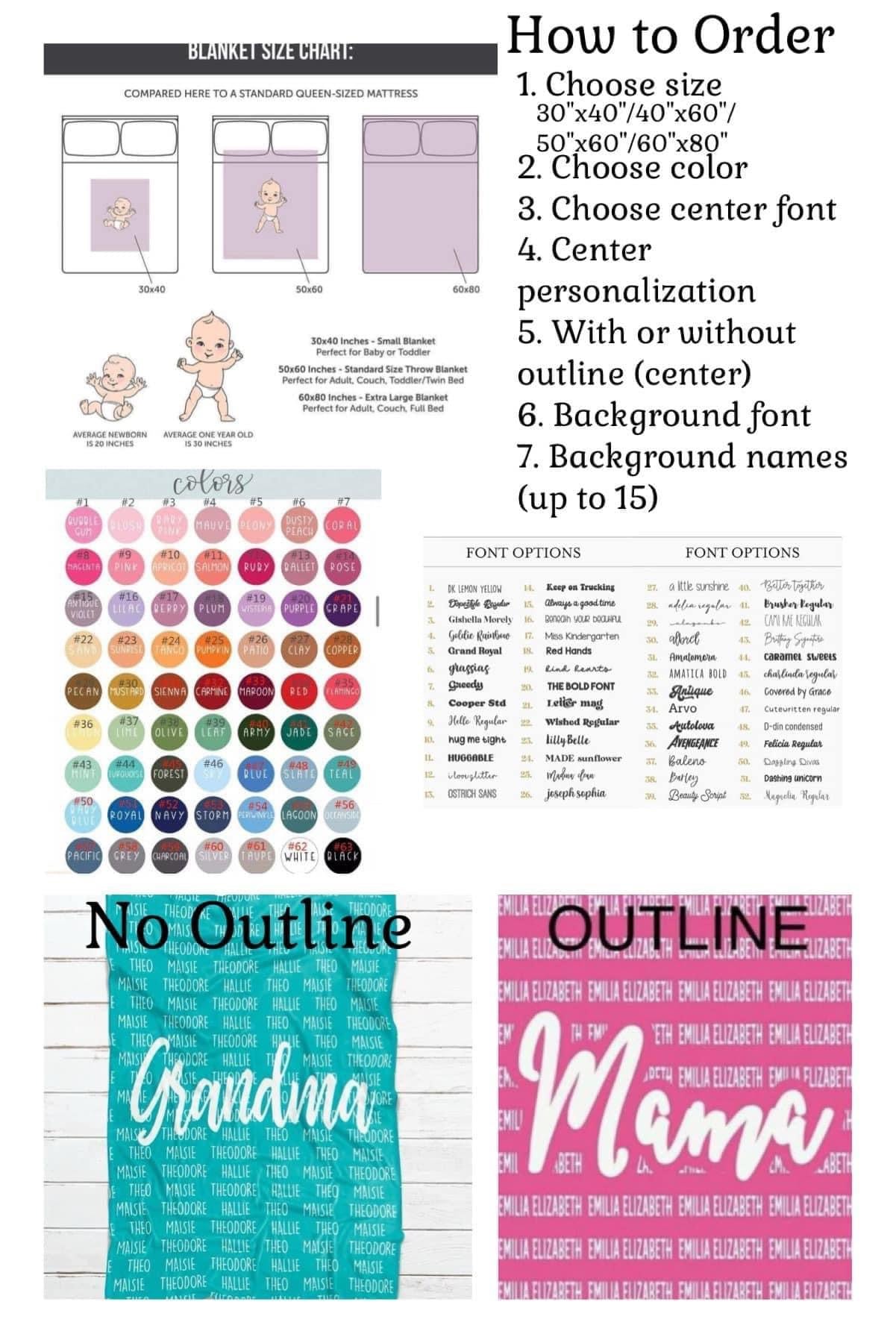 Wholesale Name Blanket Pre-Order