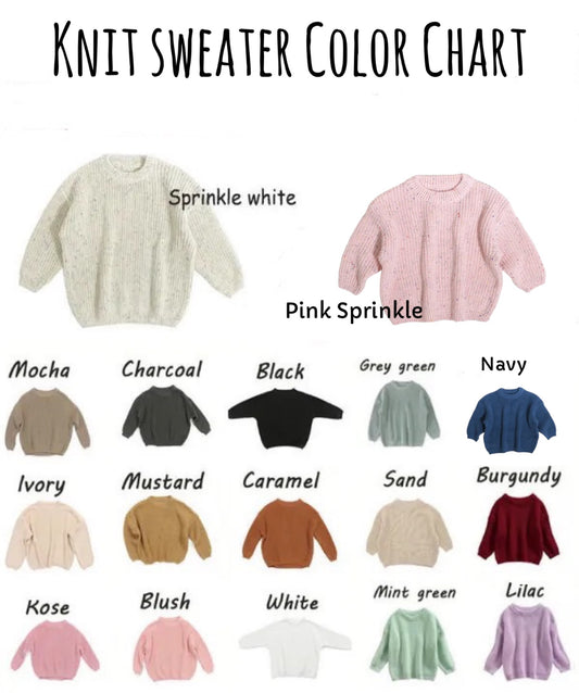 *Preorder* Wholesale Knit Sweater Toddler Size